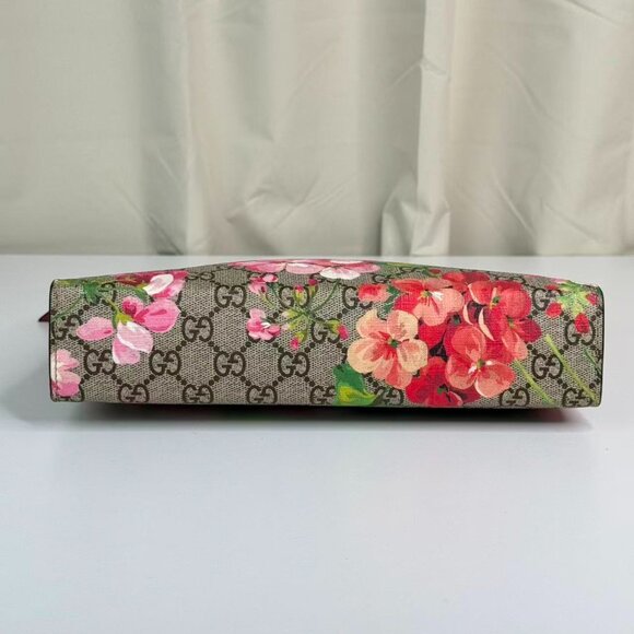 Gucci GG Logo Supreme Clutch With Flore Floral Design Handbag Elegant Modern - Picture 5 of 8